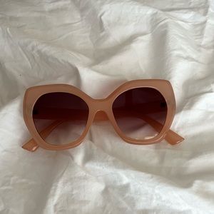 Free People Oversized Pink Sunglasses